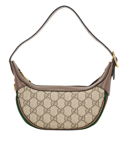 Mini Ophidia Hobo, &pound;620, Handbags, Beige, Canvas, Front view
